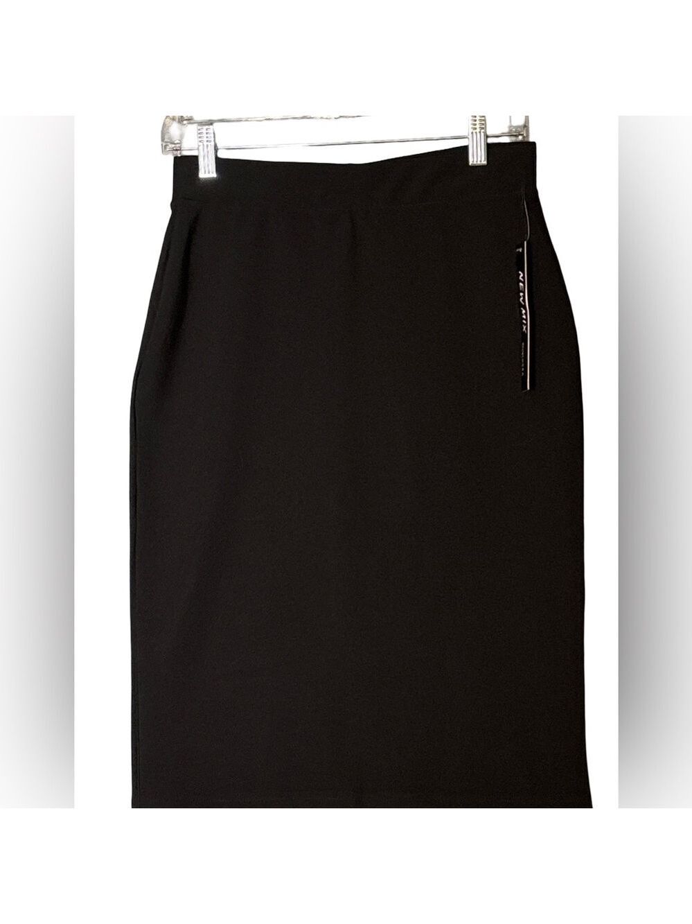 New Mix Black Pencil Skirt - Stretchy & Stylish Large